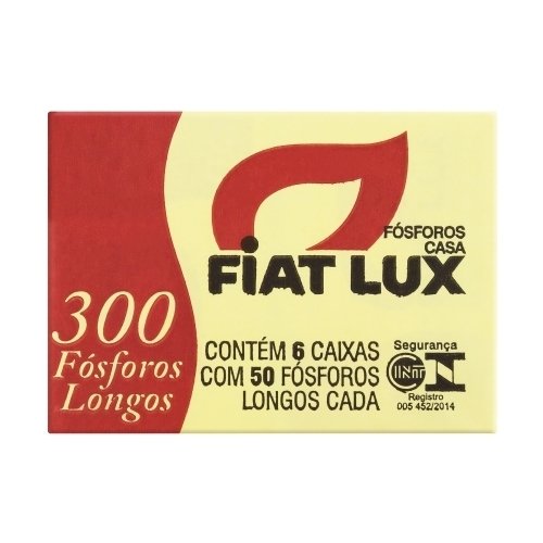 FÓSFOROS FIAT LUX CASA 5CM - CAIXA COM 120 UNIDADES
